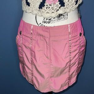 Guess Collection Mauve Satin Ribbon Mini Skirt
